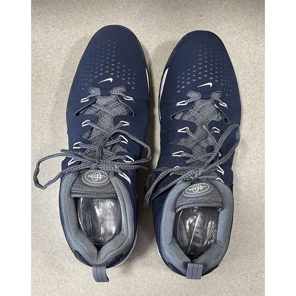 Nike Huarache Lacrosse Shoes Blue/White 684699-010 Mens Size 14.5 Sports Sneaker - Picture 4 of 13